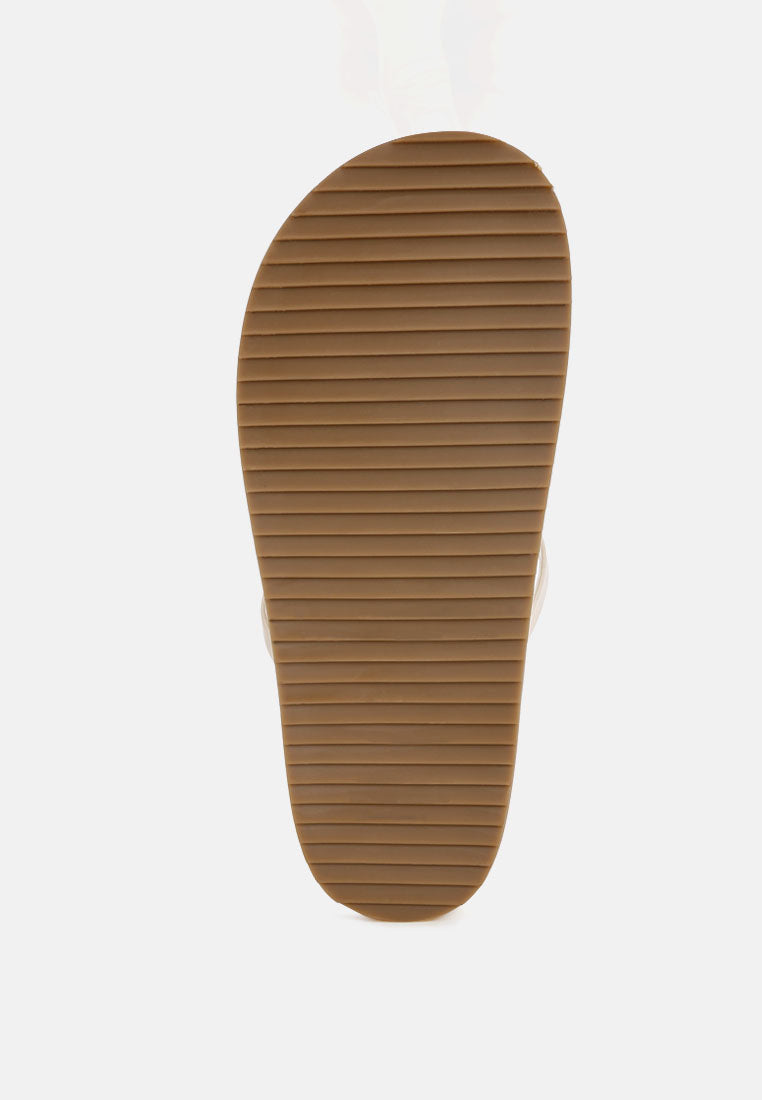 Flipper Faux Leather Strappy Slip Ons